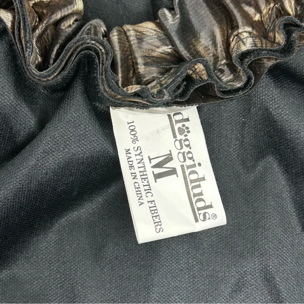Doggiduds black & brown dog rain poncho size medium
